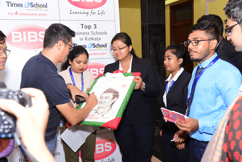 Q&A session with Chetan Bhagat and BIBS Students